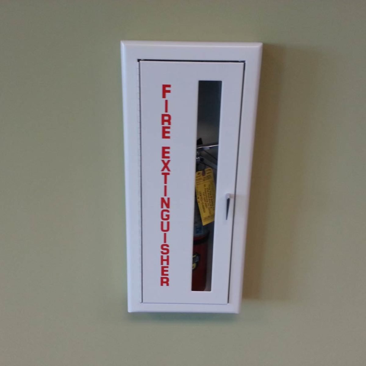 FIRE EXTINGUISHERS AND CABINETS